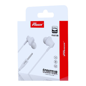 Écouteur Jack Avec Fil E13B FASR - Blanc