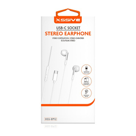 Écouteurs Stéréo XSSIVE Type-C XSS-EP12 – Blanc | EasyMobile