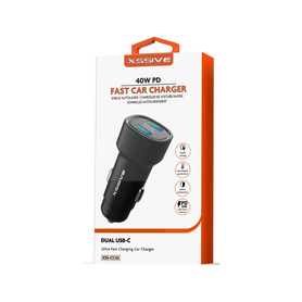 Chargeur Voiture Rapide 48W PD+QC3.0 Xssive Noir | EasyMobile