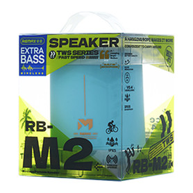 Enceinte Portable Sans Fil REMAX RB-M2 - 1200mAh - IPX5 - Bluetooth 10M - Bleu