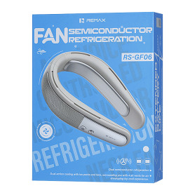 Cooling Device, Neck Cooler - Semiconductor Cooling Neck Fan 4000mAh Remax RS-GF06 - Grey, wholesale price