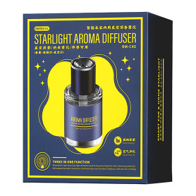 Aromathérapie, Ambiance - Diffuseur d’arômes avec lampe d’ambiance à projection étoilée 2-en-1 – Maison & Voiture – REMAX RM-C45
