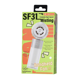 Cooling Device, Personal Cooler - Portable Foldable Mist Fan 4000mAh Remax RS-SF31 - White, wholesale price