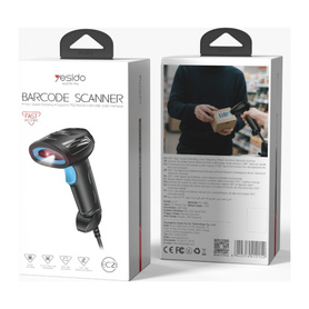 Wired Barcode Scanner EC21 - Yesido - Black