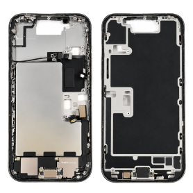 iPhone 16 Pro Rear Chassis without Back Glass with Battery Natural Titanium (Original Disassembled) Grade AB | EasyMobile