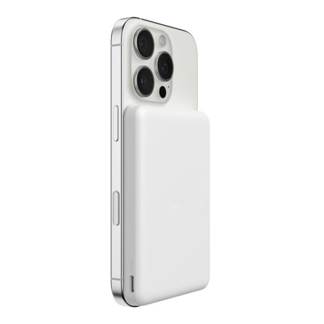 PowerBank Magnétique Slim BoostCharge 5 000 mAh 7.5W BELKIN BPD010hqWH - Blanc