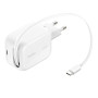 Chargeur Secteur USB-C GaN avec Câble Rétractable (45W) BELKIN WCH023kqWH - Blanc