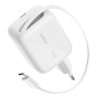 Chargeur Secteur USB-C GaN avec Câble Rétractable (45W) BELKIN WCH023kqWH - Blanc