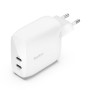 Chargeur 60W (2 USB-C) BELKIN WCB010VFWH - Blanc