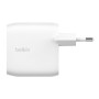 Charger 60W (2 USB-C) BELKIN WCB010VFWH - White