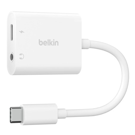 Adapter USB-C to Jack/USB-C BELKIN NPA004BTWH - White