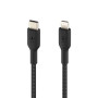 Braided Cable USB-C to Lightning 1M BELKIN CAA004bt1MBK - Black