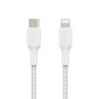 Braided Cable USB-C to Lightning 1M BELKIN CAA004bt1MWH - White