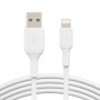 Câble Lightning 1M BELKIN CAA001bt1MWH - Blanc