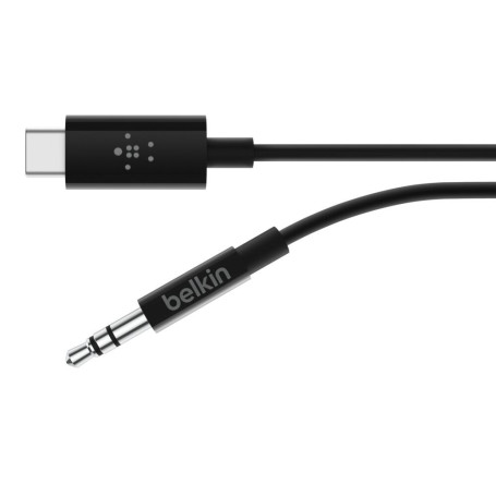 Câble Jack 3.5 mm à USB-C 0.9M BELKIN F7U079bt03-BLK - Noir