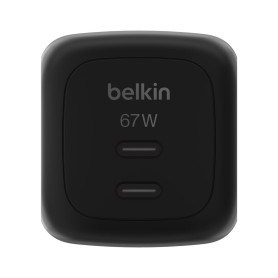 Chargeur Secteur GaN 2 Ports USB-C 67W BELKIN WCH020KQBK - Noir