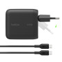 Chargeur Secteur USB-C 100W avec Câble USB-C vers USB-C 1,5m BELKIN WCH025kq1.5BKB6 - Noir