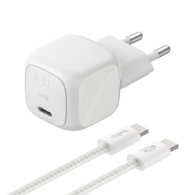 Chargeur Secteur 30W + Câble USB-C vers USB-C 2m BELKIN WCA008kq2MSL-B6 - Argent