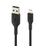 Braided Cable Lightning 2M BELKIN CAA002bt2MBK - Black
