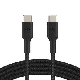 Câble Tressé USB-C / USB-C 2M BELKIN CAB004BT2MBK - Noir
