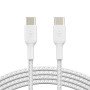 Braided Cable USB-C / USB-C 1M BELKIN CAB004bt1MWH - White