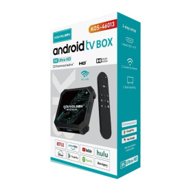 Android TV Box 8K Ultra HD 8 GB RAM 128 GB ROM Android 14 KOUVOLSEN KOS-46013 - Black