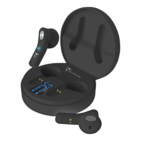 TECHMADE TM-HP178-BK Bluetooth Headset with Charging Case