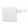 Belkin BOOST↑CHARGE™ 2-Port USB-C PD Mac/PC 63W GaN Power Adapter