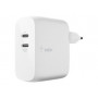 Belkin BOOST↑CHARGE™ 2-Port USB-C PD Mac/PC 63W GaN Power Adapter