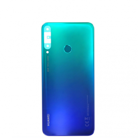 Vitre Arrière Huawei P40 Lite E Bleu Avec Adhésif