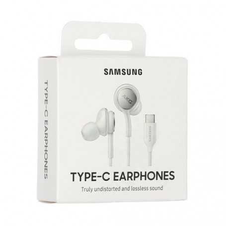 Ecouteurs Kit Main Libre Type-C SAMSUNG AKG Blanc - Retail box (Origine)