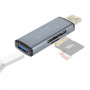 Lecteur de cartes Micro-SD/SD 2 en 1 Lightning / USB , LinQ OTG802