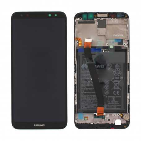 Ecran Huawei Mate 10 Lite / NOVA 2i Noir Sur Châssis + Batterie (Service Pack) - 02351QCY