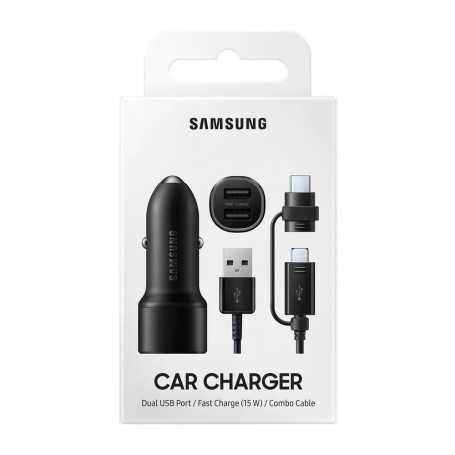 Samsung 15W Dual USB Car Charger Kit with Cable