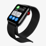 Bracelet, Montre - Bracelet pour Apple Watch 38/40/41mm DEVIA Milanese Watch Strap - Acier Inoxydable - Noir, prix de gros.