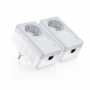 Pack of 2 Tp-Link 600Mbps Mini Cpl Adapters with Integrated Socket