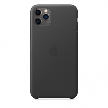 Coque en Cuir iPhone 11 Pro Max Noir (Apple)