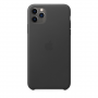 Coque en Cuir iPhone 11 Pro Max Noir (Apple)