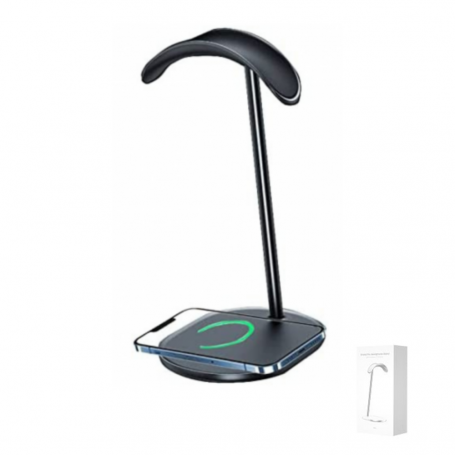 Benks Grand Pro Headphone Stand - 15W Wireless Fast Charging and Stable Design - Black