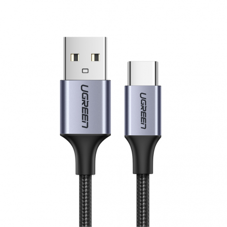 Câble USB / USB-C Nylon Tressé - UGREEN 60126 - 1M Noir