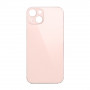 Vitre arrière iPhone 13 Mini Rose (Grand trou) Sans Logo