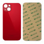 Vitre arrière iPhone 13 Mini Rouge (Grand trou) Sans Logo