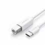 Câble Type-C / Type-B Imprimante UGREEN - 1M : Connectivité fiable et rapide pour une impression sans faille