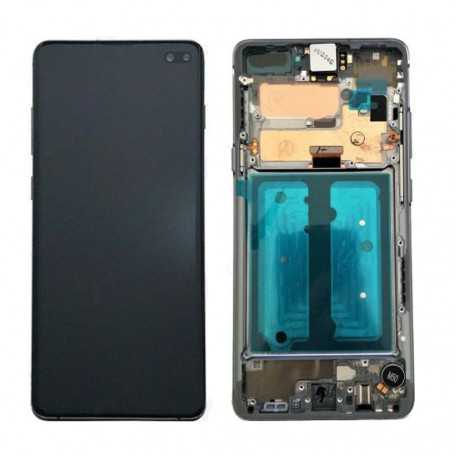 Ecran Samsung Galaxy S10 5G (G977) Noir + Châssis (Service Pack) - GH82-20442B