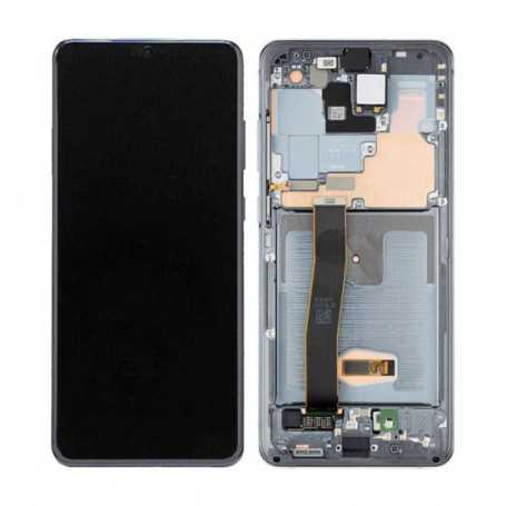 Ecran Samsung Galaxy S20 Ultra (G988) Blanc + Châssis (Service Pack) - 26032C-26033C