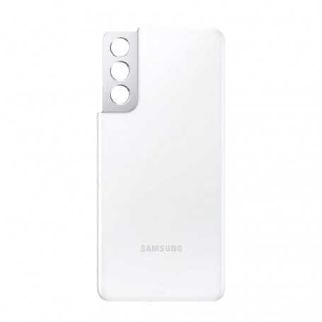 Vitre arrière Samsung Galaxy S21 5G (G991B) Phantom Blanc (Service Pack) - GH82-24520C-GH82-24519C