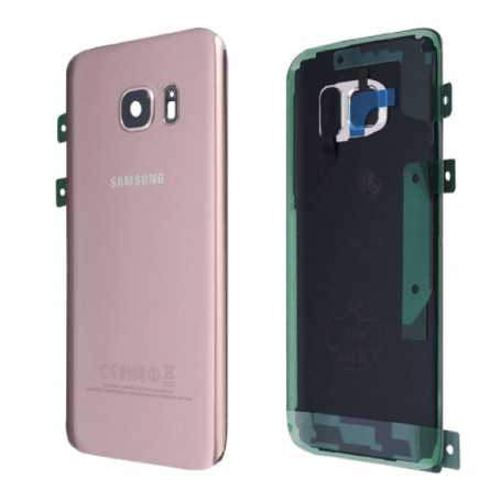 Vitre arrière Samsung Galaxy S7 (G930F) Rose (Service Pack) - GH82-11384E