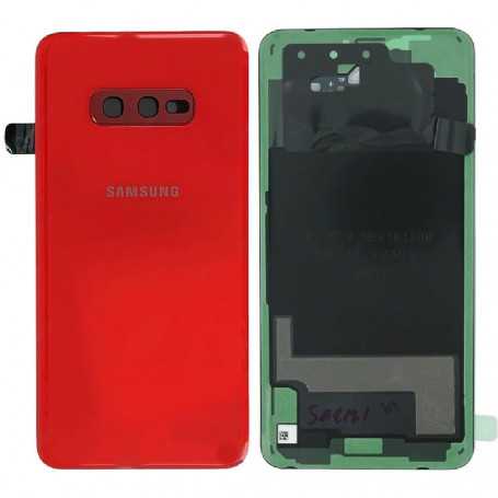 Vitre arrière Samsung Galaxy S10E (G970F) Rouge (Service Pack) - GH82-18452H