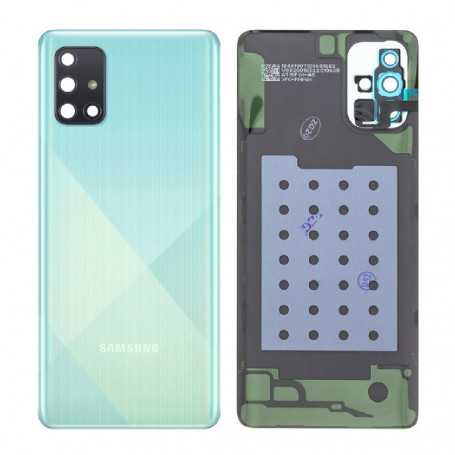 Vitre arrière Samsung Galaxy A71 (A715F) Bleu (Service Pack)