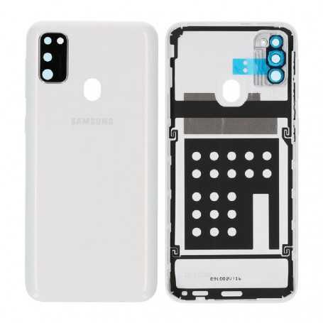 Vitre arrière Samsung Galaxy M30S (M307F) Blanc (Service Pack)